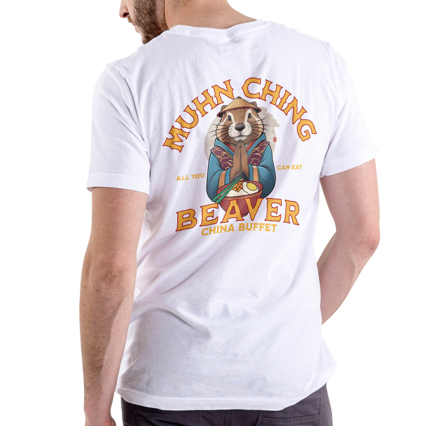 MUHN CHING BEAVER CHINA BUFFET T SHIRT