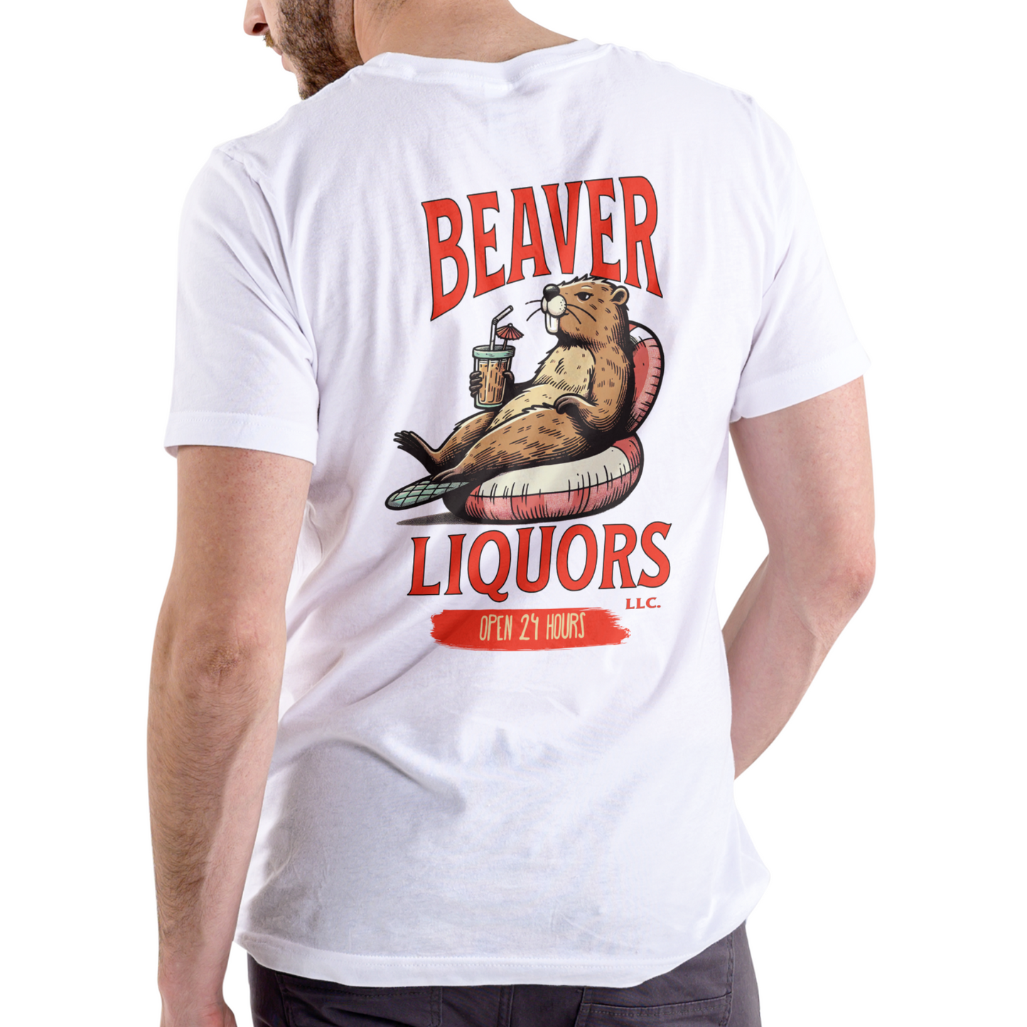 Beaver Liquors T Shirt, Unisex, Cotton