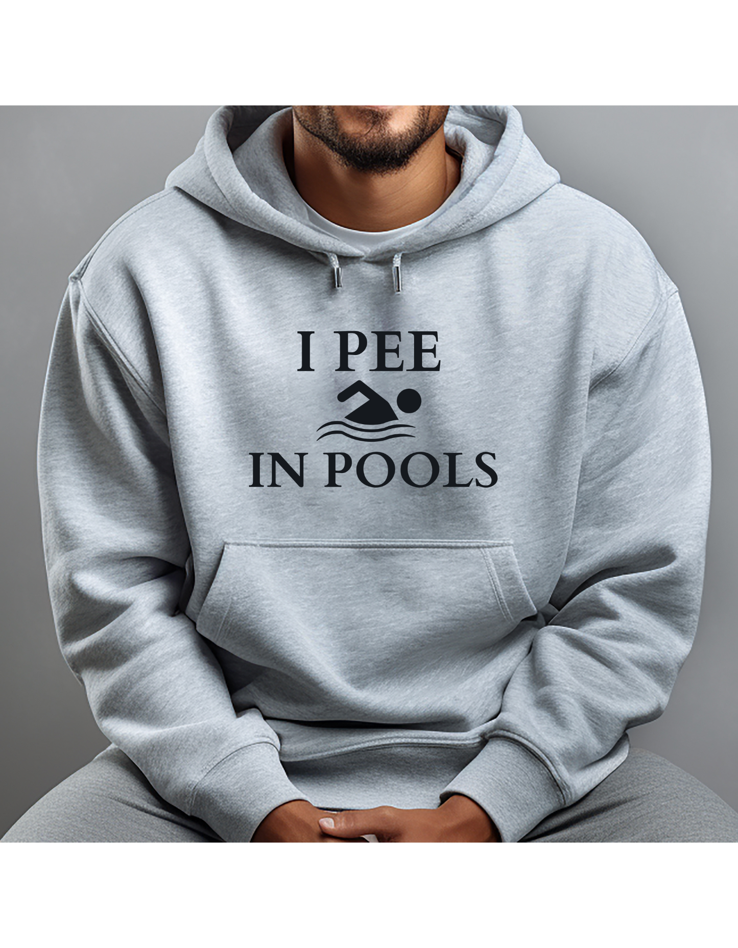 Hoodie, I PEE IN POOLS