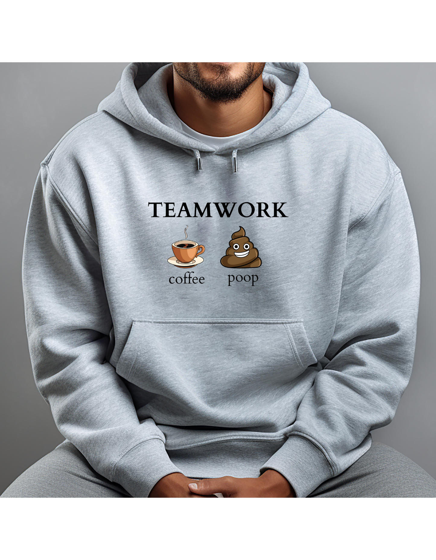 Hoodie, TEAMWORK, COFFEE POOP