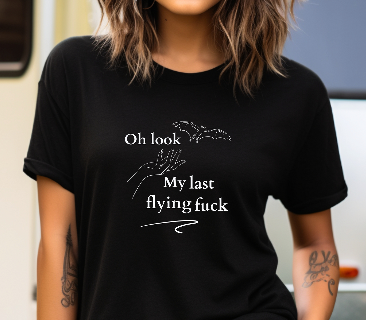 Short sleeve shirt, OH LOOK MY LAST FLYING FUCK