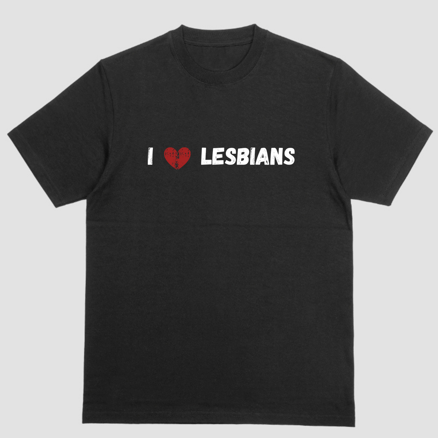 Short sleeve shirt, I LOVE LESBIANS