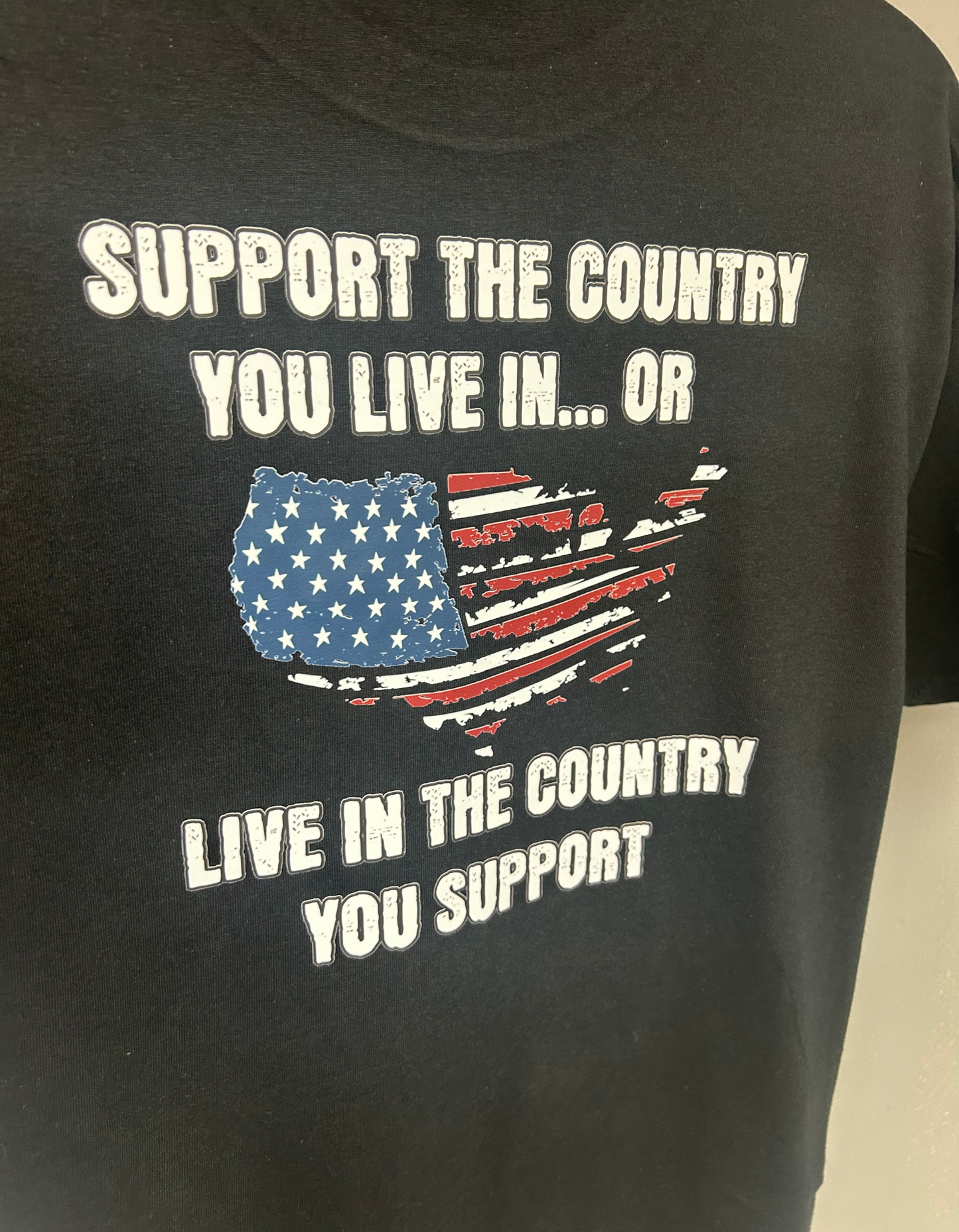 SUPPORT THE COUNTRY YOU LIVE IN OR LIVE IN THE COUNTRY YOU SUPPORT.