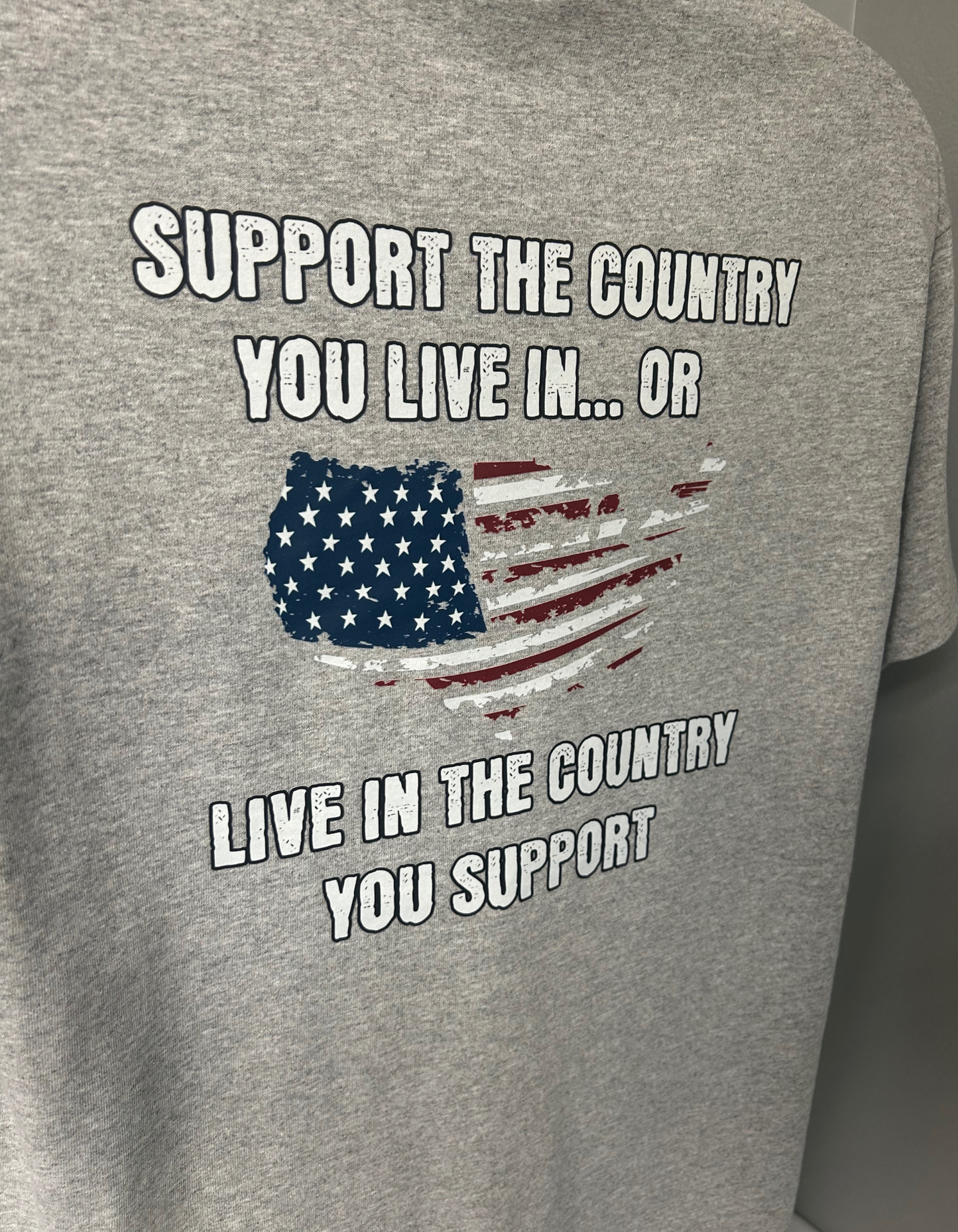 SUPPORT THE COUNTRY YOU LIVE IN OR LIVE IN THE COUNTRY YOU SUPPORT.